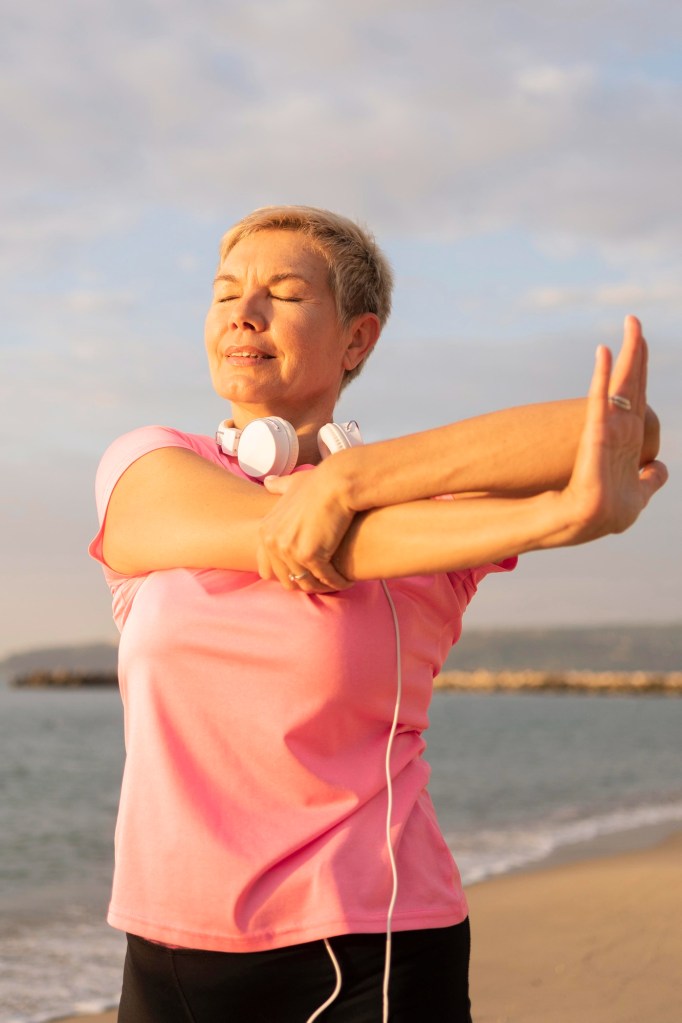 relajación realizando estiramientos